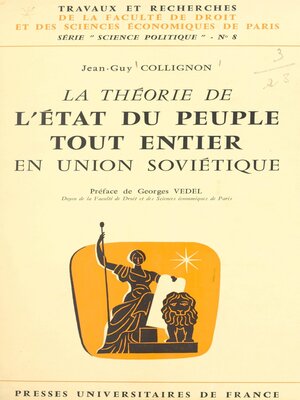 cover image of La théorie de l'État du peuple tout entier en Union soviétique